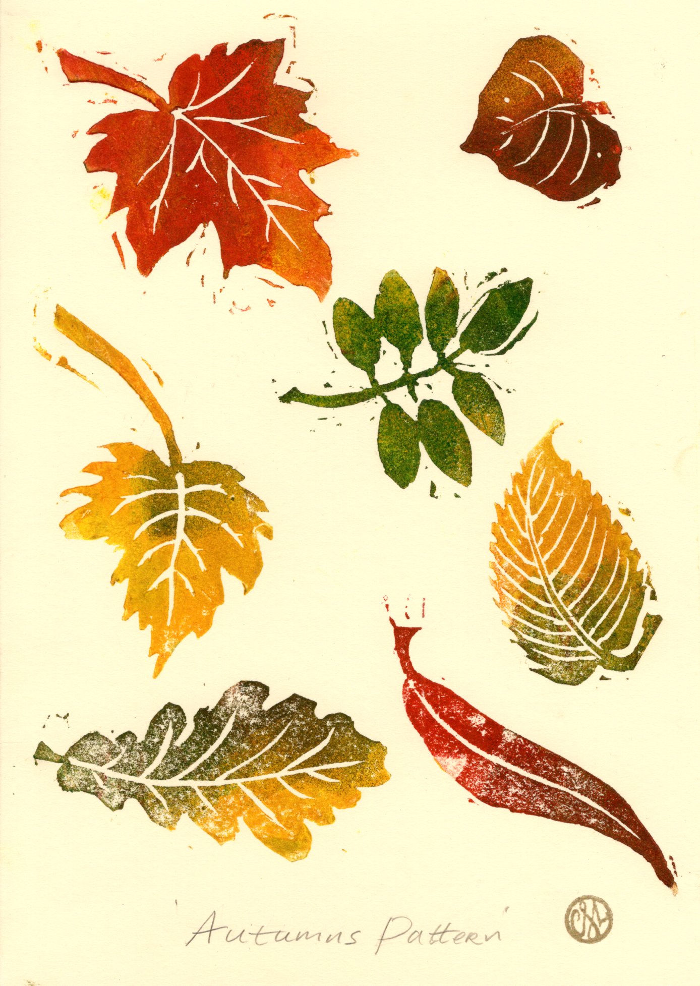 Autumns Pattern Lino print Cresspress.jpg