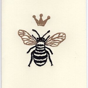Queen Bee Lino Print Cressida Lowery